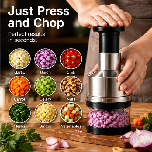 AMELO EasyPress – Garlic & Vegetable Chopper