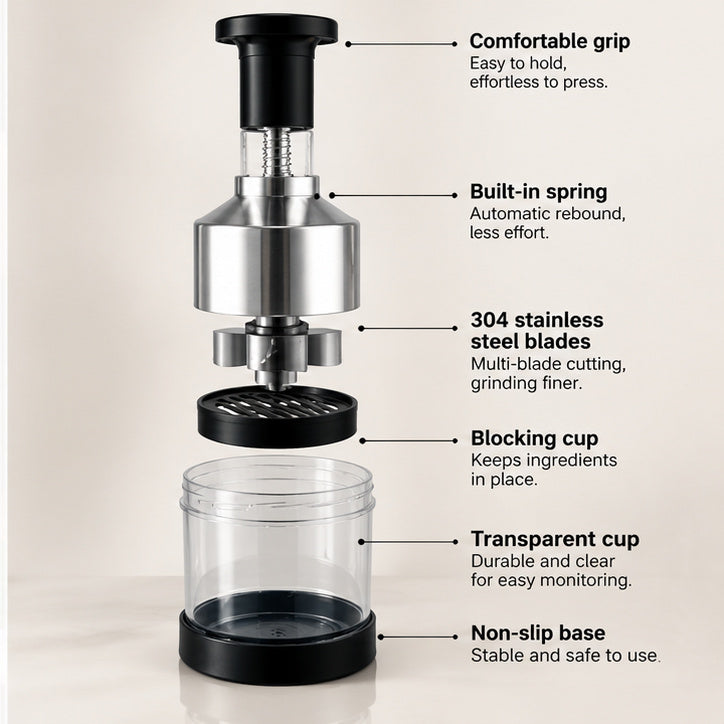 AMELO EasyPress – Garlic & Vegetable Chopper